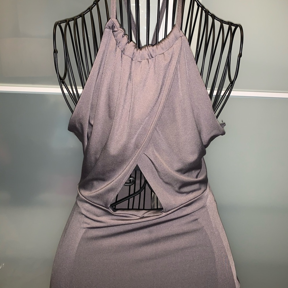 Sexy Slip in Halter Dress